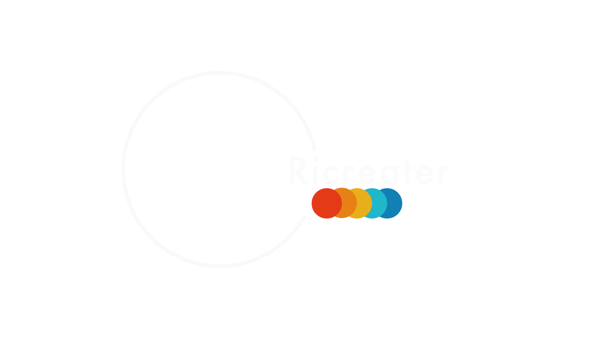 ricreater white logo