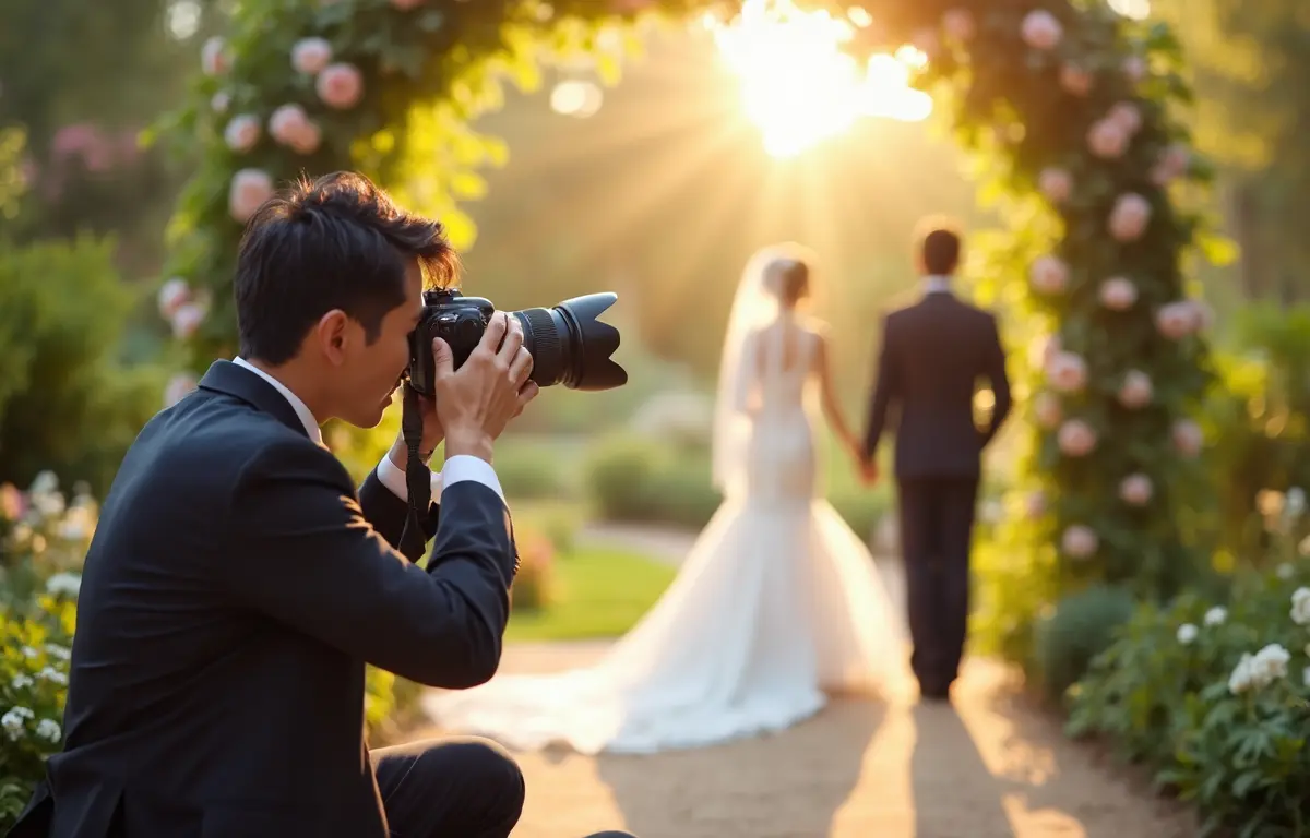 結婚式写真の撮り方における基本テクニックと構図の工夫